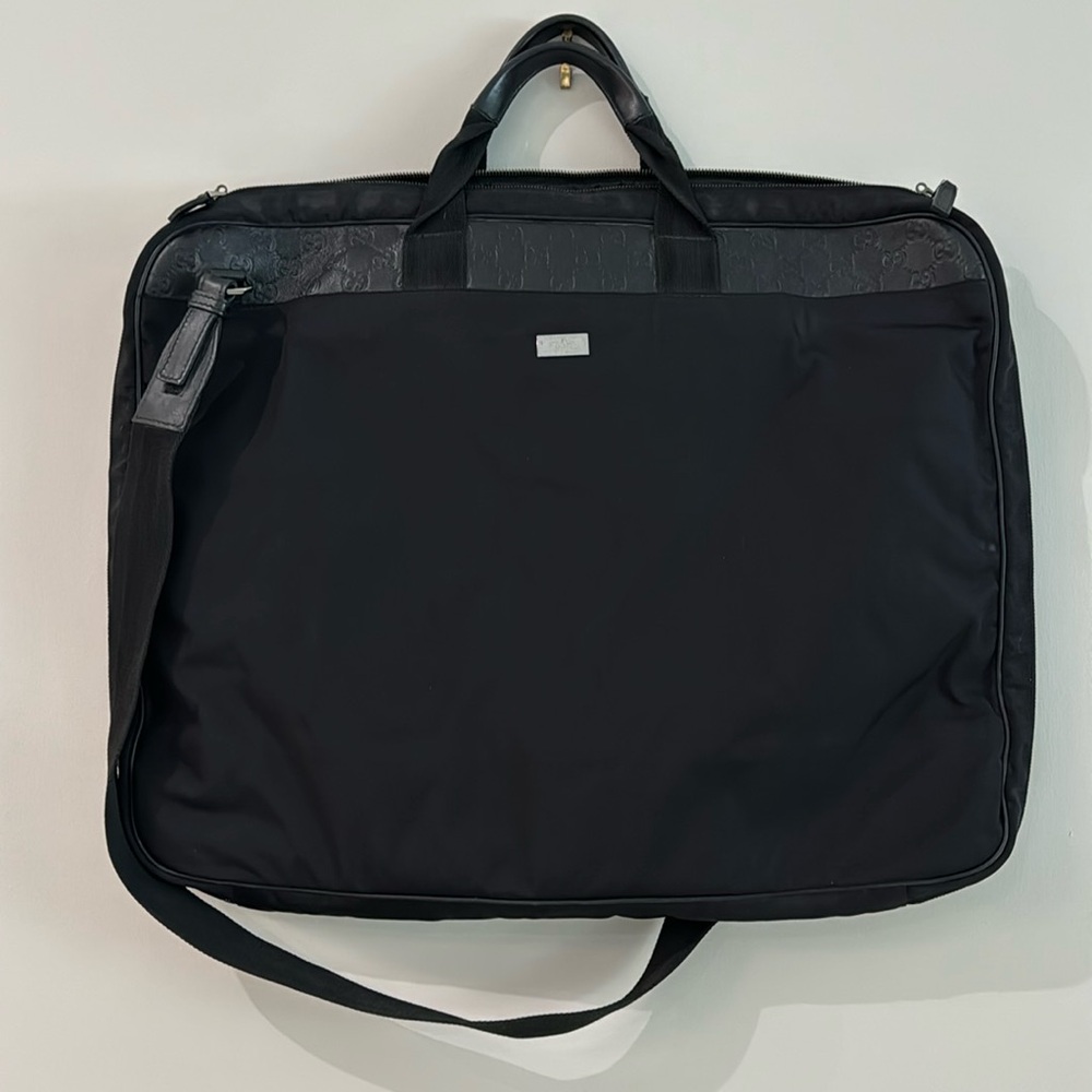 Gucci black garment bag